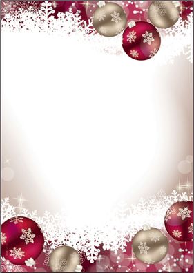 SIGEL DP041 Weihnachts-Motiv-Papier "Frozen" - A4, 90 g/qm, 100 Blatt(S)