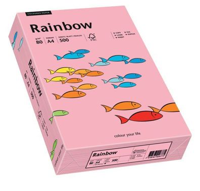 Papyrus 88042541 Rainbow Pastell - A4, 80 g/qm, rosa, 500 Blatt