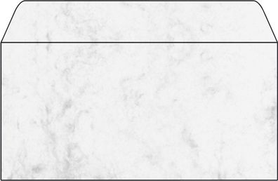 Sigel® DP 073 Umschlag, Marmor grau, DIN lang (110x220 mm), 90 g/qm, 50 Umschläge