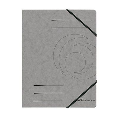 herlitz 11159670 Eckspanner easyorga A4 Karton dunkelgrau