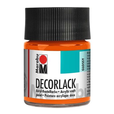 Marabu Acryllack "Decorlack", orange, 50 ml, im Glas