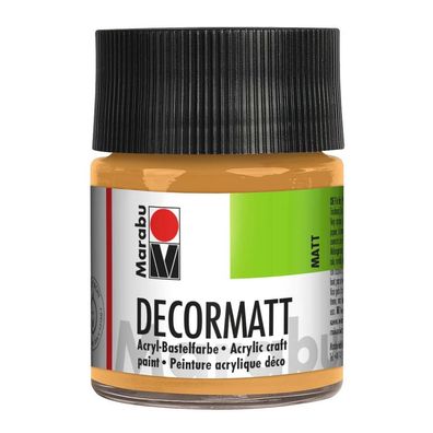Marabu Acrylfarbe "Decormatt", metallic-gold, 50 ml, im Glas