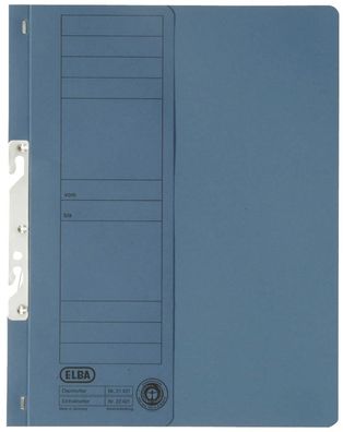 Elba 100560021 Einhakhefter - Amtsheftung, halber Vorderdeckel, A4, blau