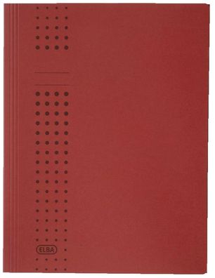 Elba 100091171 Sammelmappe chic, Karton (RC), 320 g/qm, A4, 10 mm, bordeaux