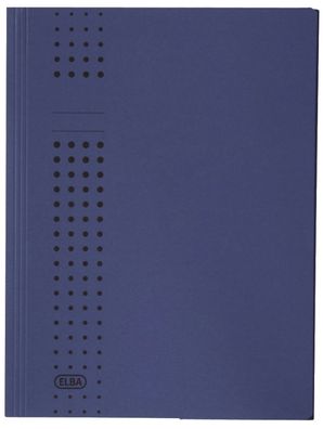 Elba 100091170 Sammelmappe chic, Karton (RC), 320 g/qm, A4, 10 mm, dunkelblau