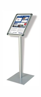 Franken BS0904 Prospektständer Alu - A3, 125 cm, silber