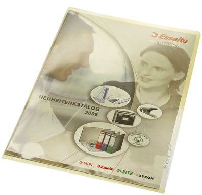 Leitz 4100-00-15 Sichthülle Premium, A4, PVC, dokumentenecht, gelb