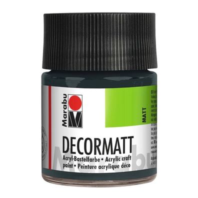MARABU 14010 005 079 Decormatt Acryl, 50ml, dunkelgrau