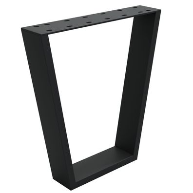 HAGO® Tischbeine 2er Set V-Form DIY Tischgestell Stahl Schwarz matt 40x43cm