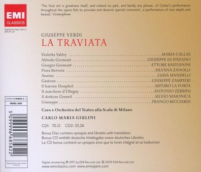 Giuseppe Verdi (1813-1901): Callas/Di Stefano/Giulini, arlo Ma