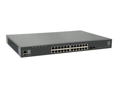 LevelOne Switch GTL-2881 28x GE 1xGE 2x10GSFP+19" GE/XG/MAN/24 | 1x XG Modul Slot