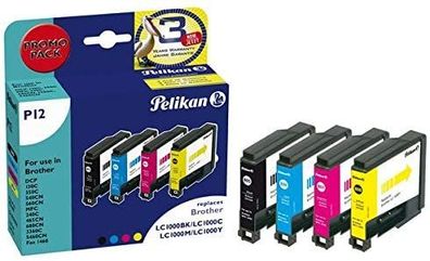 Pelikan 4107855 Multi-Pack Tinte 4107855 ersetzt brother LC-1100BK