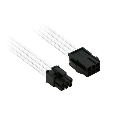 Nanoxia 6-Pin PCI-E Verlängerung - 30 cm - weiß