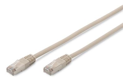 Digitus Patchkabel Premium, Kat. 5e, SF/UTP, 1,0 m, grau