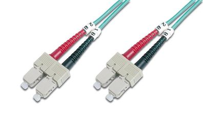 Digitus LWL Patchkabel, SC-Duplex - SC-Duplex, OM3, 2,0 m