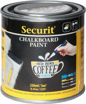 Securit PNT-BL-SM Tafellack PAINT, schwarz, 250 ml
