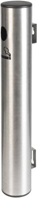 Securit SP-SS-WM2 Wandascher aus Edelstahl silber