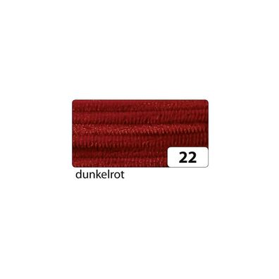 Folia 77822 Chenilledraht - 8 mm, 10 Stück, dunkelrot