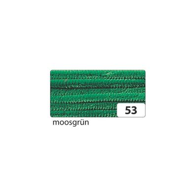 Folia 77853 Chenilledraht - 8 mm, 10 Stück, moosgrün