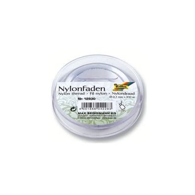 FOLIA 12930 Nylonfaden auf Spule, Ø0,3mmx100m
