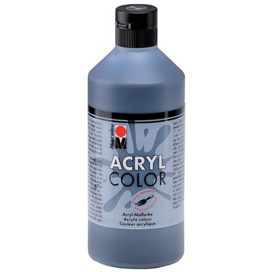 MARABU 12010 075 073 Acrylfarbe Color, 500ml, schwarz