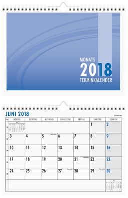 Monatsterminkalender 989 - 29 x 21 cm, 1 Monat / 1 Seite