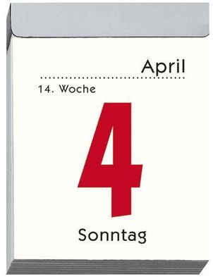 Zettler 302-0000 Tagesblock Nr. 2 - 1 Tag /1 Seite, 5,5 x 7 cm