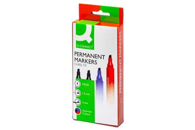 Q-Connect® KF26089 Permanentmarker - ca. 2 - 5 mm, 4-er Pack