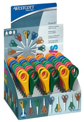 Westcott E-2151S Schere Kids farb. er Kunststoffgriff gerade 13cm/5