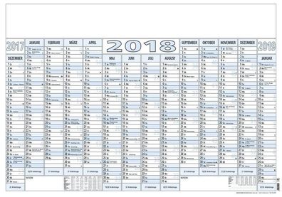 Wandkalender 915 - 14 Monate / 1 Seite, 100 x 70 cm, Karton