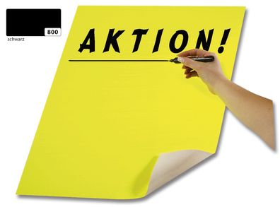 Folia 65800 Plakatkarton, 48x68cm, 380g/m², schwarz