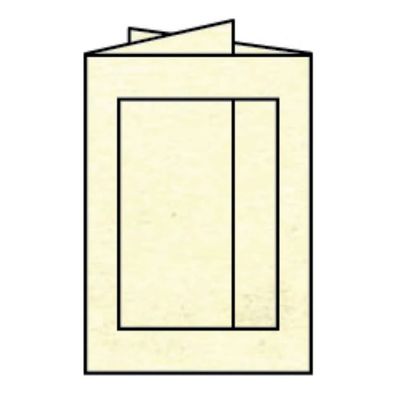 Rössler 16403306 Passepartoutkarte Coloretti eckig, B6, 220g/m², chamois marmora