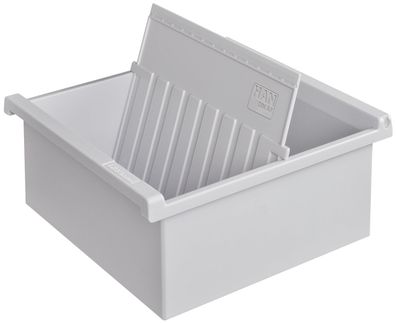HAN 967-0-11 Karteitrog A7 quer, für 800 Karten, lichtgrau
