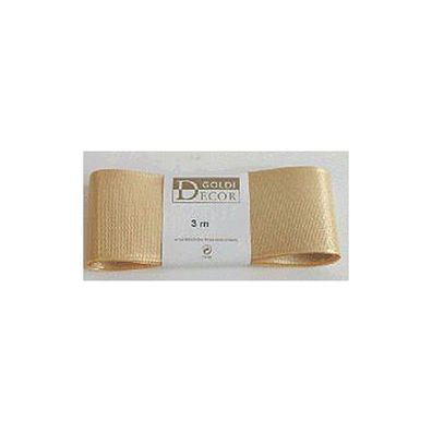 Goldina® 1445040151003 Basic Taftband - 40 mm x 3 m, gold