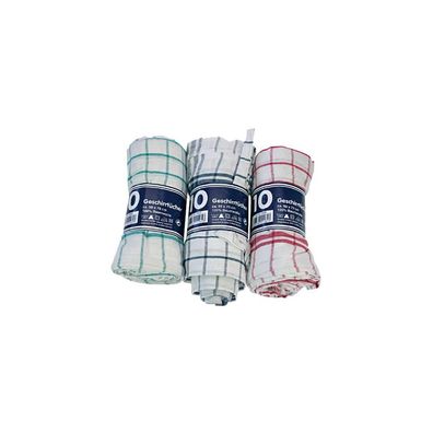 CLEAN 63653 Geschirrtuch 10 Stück sortiert 50x70cm