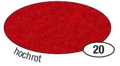 folia 520420 Bastelfilz 20 x 30 cm, hochrot