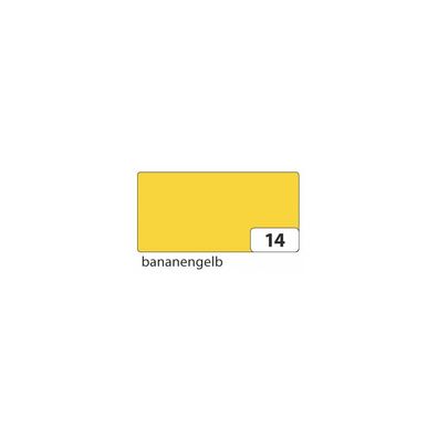 Folia 6714E Tonpapier - 50 x 70 cm, bananengelb