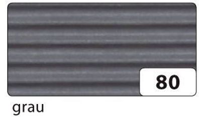 Folia 741080 Bastelwellpappe 50 x 70 cm grau