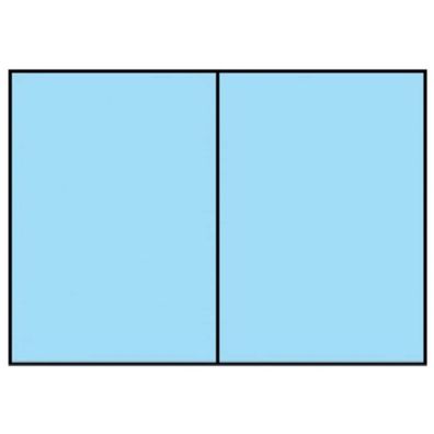 Rössler 164070124 Briefkarte Paperado, A6hd, 220g/m², planliegend, aqua