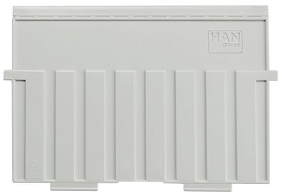 HAN 9025-11 5 Stützplatten A5 quer für Karteitröge und -kästen lichtgrau