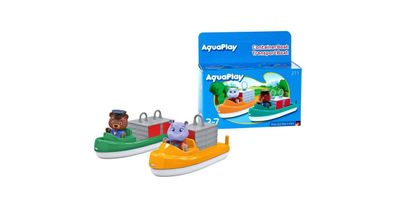 Aquaplay Container- & Transportboot, Spielfahrzeug (mehrfarbig