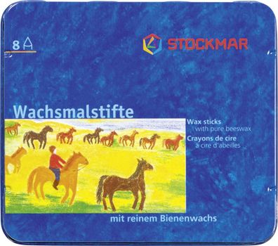 10X Stockmar 204884208 Wachsmalstift 8er sort