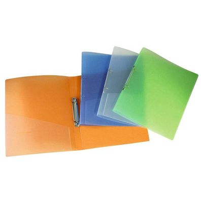 DONAU Ringbücher 2-Ringe weiß, blau, grün, orange 3,4 cm DIN A4