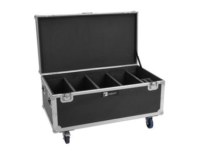 Roadinger Flightcase 4x Multiflood IP 18x10W RGBW Wash CRMX mit Rollen