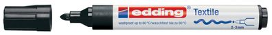 10x Edding 4-4500001 Textilmarker creative Rundspitze 2-3 mm schwarz