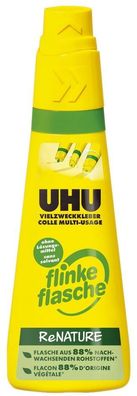 12x UHU® 46370 Vielzweckkleber flinke flasche ReNATURE ohne Lösungsmittel 100 g