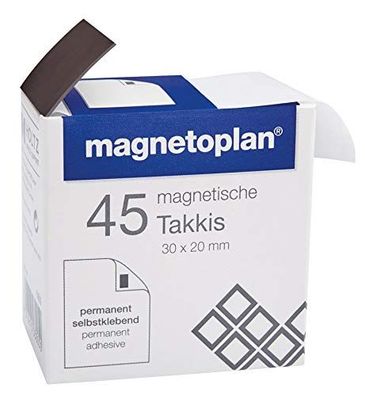 40x magnetoplan 15503 Takkis im Spender selbstklebend schwarz