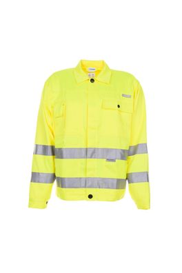 Arbeitsjacke Bundjacke Warnschutz uni gelb Größe 50