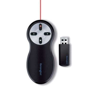 Kensington® 33374EU Laserpointer Presenter - 20 m, kabellos, roter Laser, schwarz