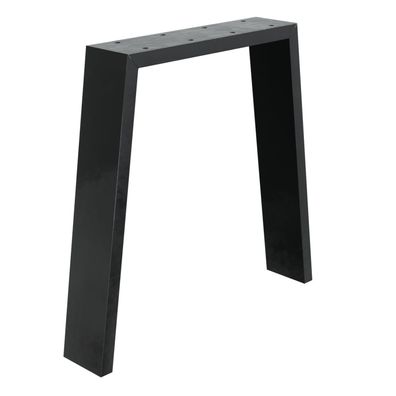 HAGO® Tischbeine 2er Set Industie-Stahl Trapez Bankkufen Grau 44x42 Tisch Bank